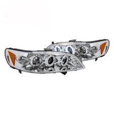 For 98-02 Honda Accord 24 Door Chrome Projector Headlights Wled Halo Inspire