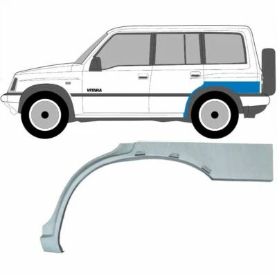 SUZUKI VITARA 1996-2003 5 Portes Tôle de réparation Arrière / Gauche - Photo 1/2