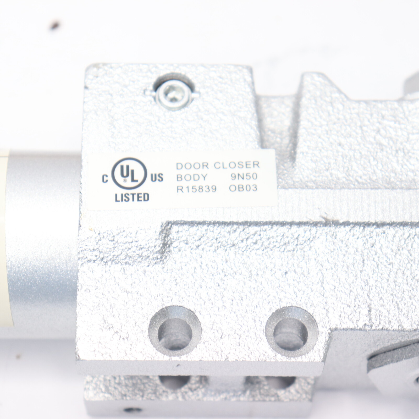 Door Closer Replacement Standard Cylinder Assembly Cast Iron Silver