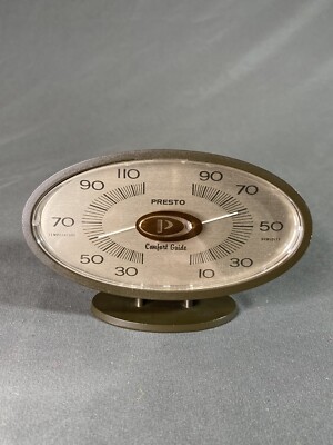 Vintage Presto Comfort Guide Humidity & Temperature Gauge Thermometer MCM Modern