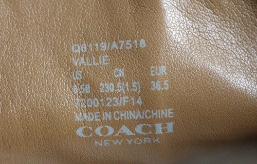 COACH Size 6.5 Women's Shoes Boot Olive Nubuck Suede VALLIE Mid-Calf NEW $398 - Picture 7 of 8