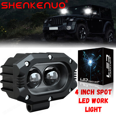 1x 4''inch 30W LED Work Light Bar Offroad SPOT Pods Fog ATV SUV UTV Driving Lamp