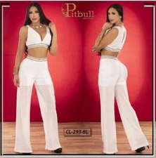 PITBULL. 100% Original Colombian Set. Conjunto Pantalon-Blusa. Size:  M