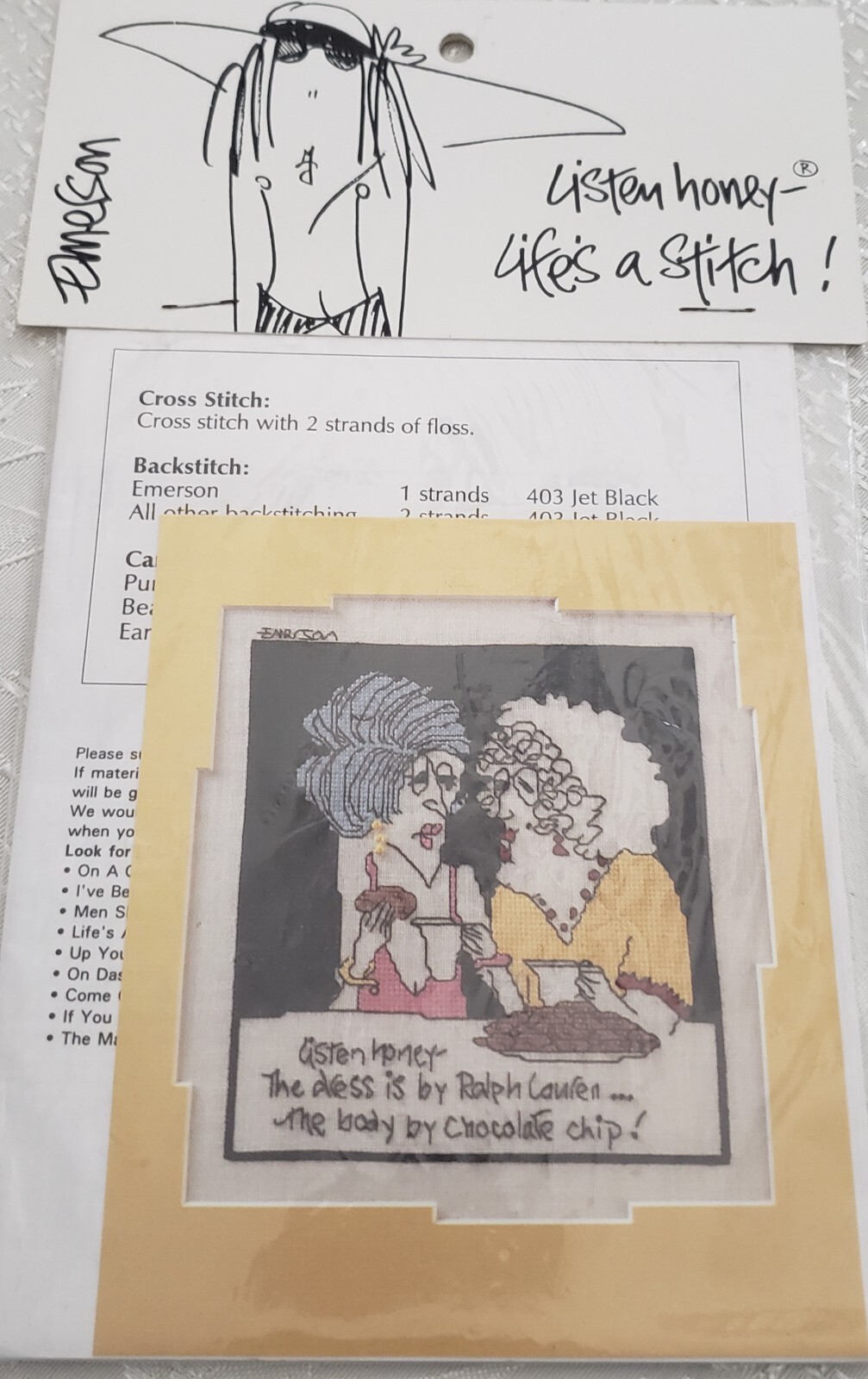 Twisted Threads Counted Cross Stitch Patterns Emerson Life Is A Stitch Lot Of 7