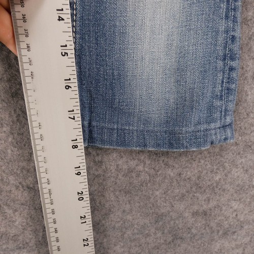 Miss Me Jeans Youth Girls 12 Capri Stretch Light Wash Fade Rhinestones (Altered) - Picture 7 of 13