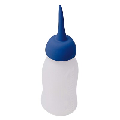 Comair Auftrageflasche transparent Fuss blau rubberrized 330ml