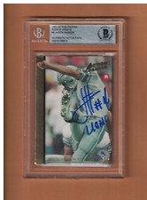 JASON HANSON AUTOGRAPHED 1992 ACTION PACKED ROOKIE FOOTBALL CARD SIGNED BECKETT