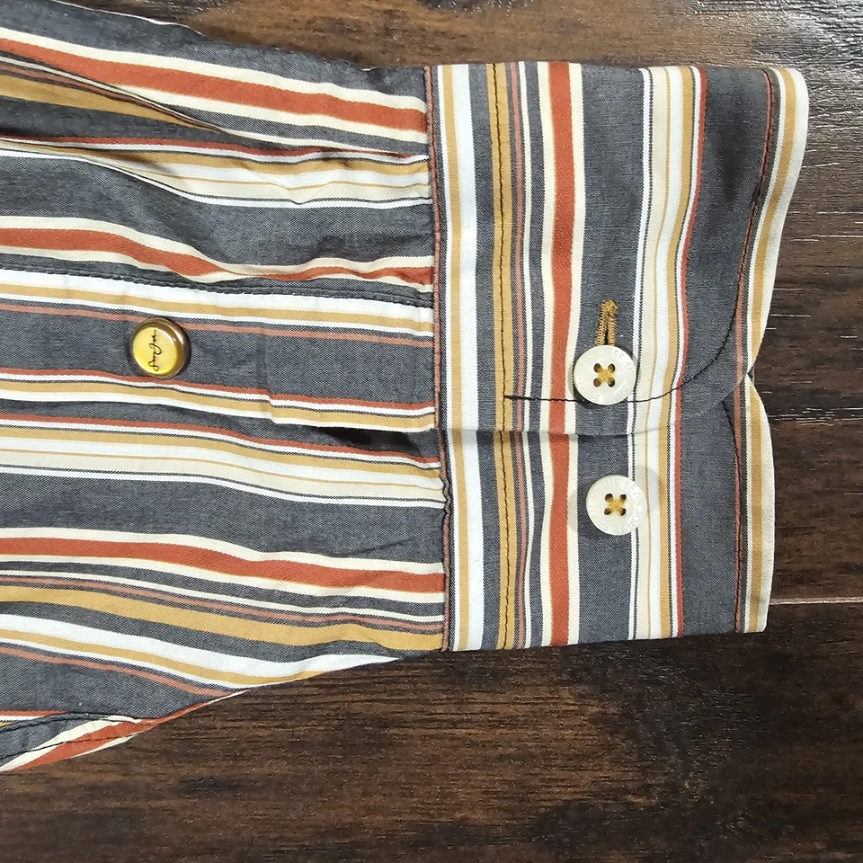 Vintage Sean John Mens XXL Shirt Striped Button Down Long Sleeve Y2K - Image 3 of 4