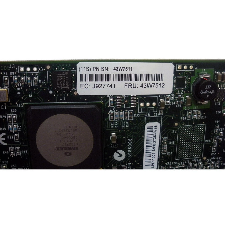 IBM 43W7512 Adapter Emulex 2-Port 4GB PCI-e FC - Image 3 of 4