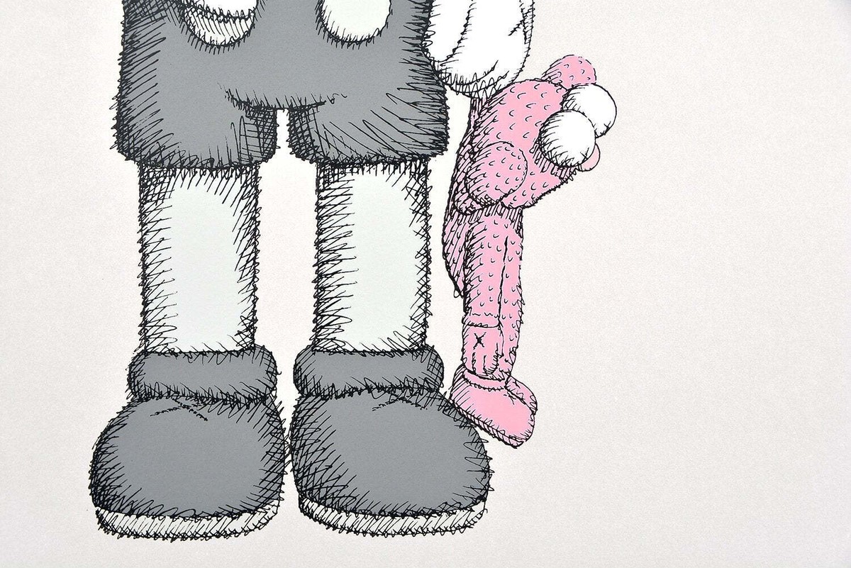 KAWS - SHARE. Limited edition, hand signed. Modern, Urban art