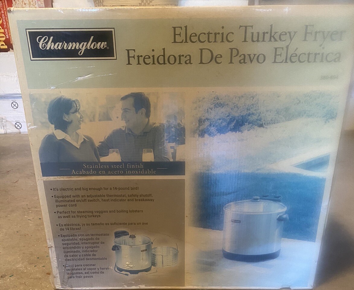 Charmglow electric turkey fryer/seafood Boiler In Box Brand New eBay