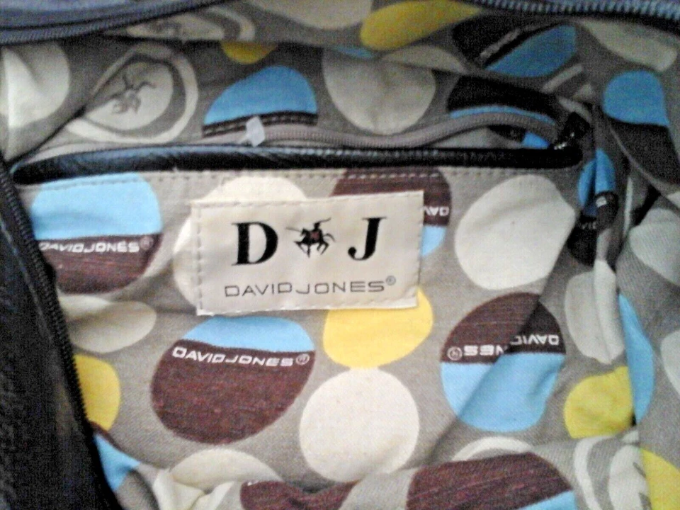 Bolso de Mano David Jones Negro Multicolor Patchwork Hobo Talla L 8x10x6 Foto 2 de 4