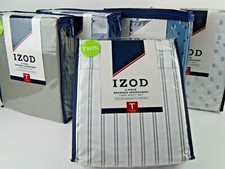 Izod Twin Sheet Set 4 Piece Set Brushed Microfiber Choice Of Colors and Styles