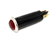 Red Indicator Light With Bulb 12/24V For Heavy Trucks, Tractors, Cars,...