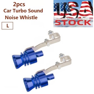 Motorbike Vehicle Whistle Blue S Exhaust Pipe Tips Booster Muffler Simulator