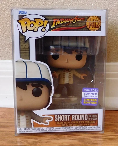 Funko Pop! Indiana Jones Short Round SDCC 2022 Ltd Ed Exclusive #1412 +Protector