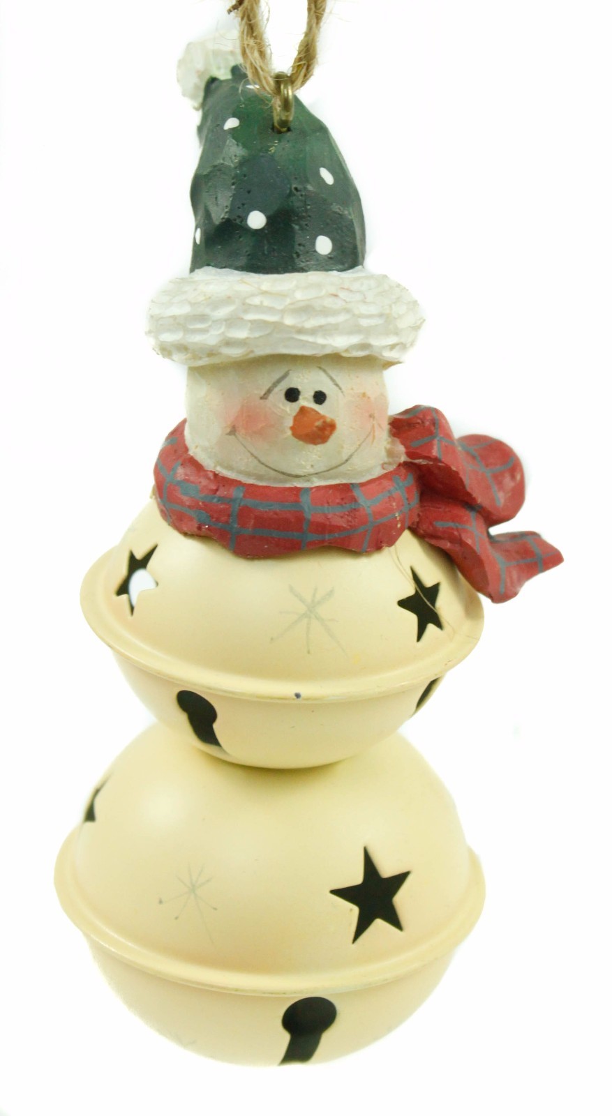 Snowman Jingle Bell Christmas Ornament Holiday Decoration