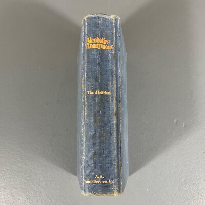 ALCOHOLICS ANONYMOUS 第三版 Alcoholics Anonymous Hardcover Book 3rd Edition 1986 Vintage