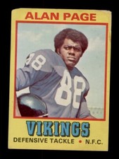 1974 TOPPS WONDER BREAD ALL-STAR #17 ALAN PAGE MINNESOTA VIKINGS