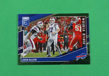 Josh Allen - 2022 Panini Donruss Elite Football - Green Field Vision FV5 Bills