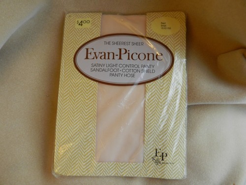 NWT Vintage Evan-Picone The Sheerest Sheer New Pearl Small S Pantyhose