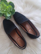 Franco Sarto Women's Jeena Slip-On Loafers Sz 7M Black Leather Upper Casual