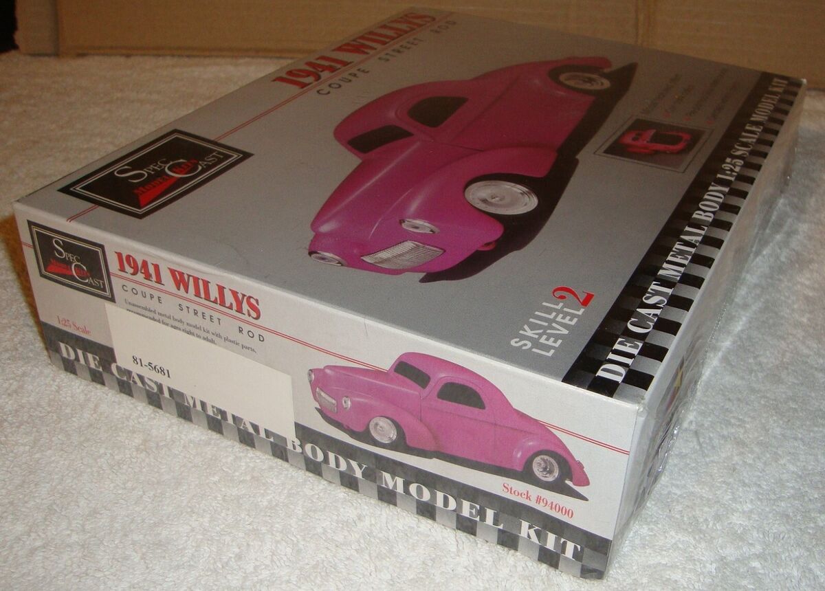 1941 Willys Coupe Street Rod Die Cast Metal Body 1:25 Scale 1941 Willys Coupe Street Rod Die Cast Metal Body 1:25 Scale