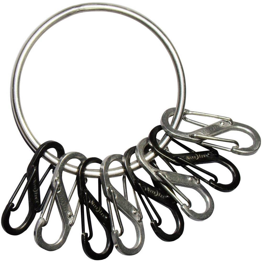 КОНЕЧНАЯ остановка Schlsselring NI-BRG-M1-R3 БигРинг 8 S-Biner Schwarz ул Зильбера 1 4490₽