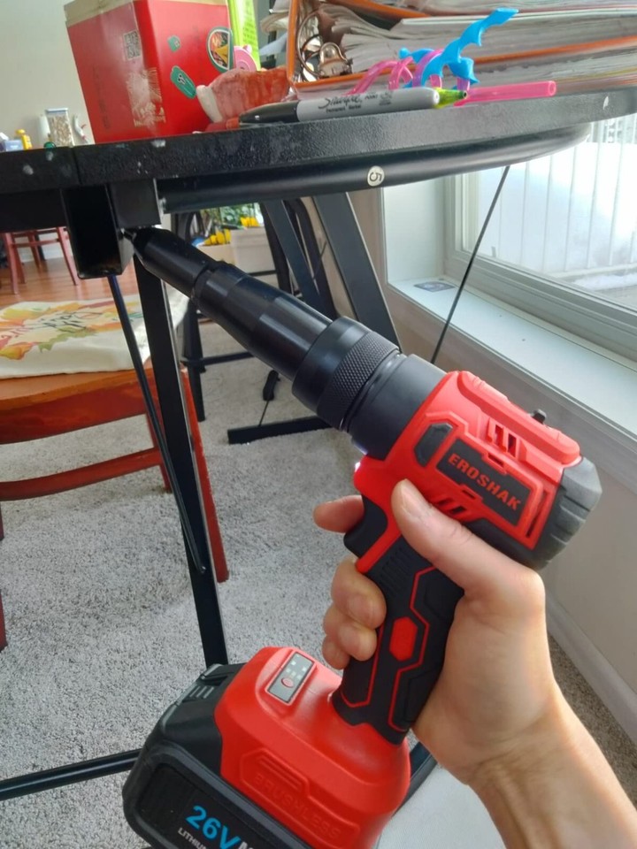 2 in 1 Cordless Electric Riveting Nut Gun Electric Rivnut Gun Pop ...