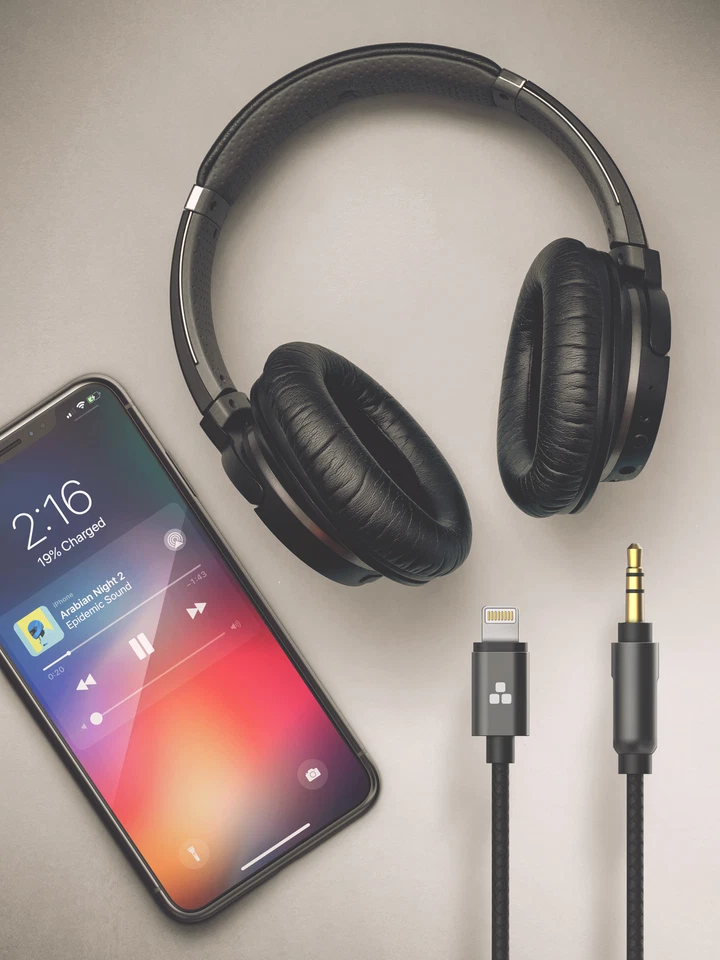 Cable Lightning auxiliar iPhone a macho cable de audio auxiliar de 3,5 mm (certificado Apple) Foto 4 de 4