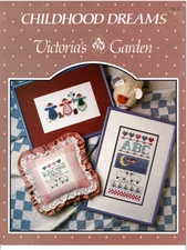 CHILDHOOD DREAMS VICTORIAS GARDEN  CROSS STITCH LEAFLET
