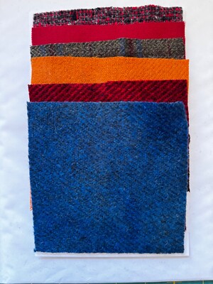 Vintage Pattern Wool: appliqué, rug, craft: (6) 4.5'' Charm Sq; Fall Harvest 6-45