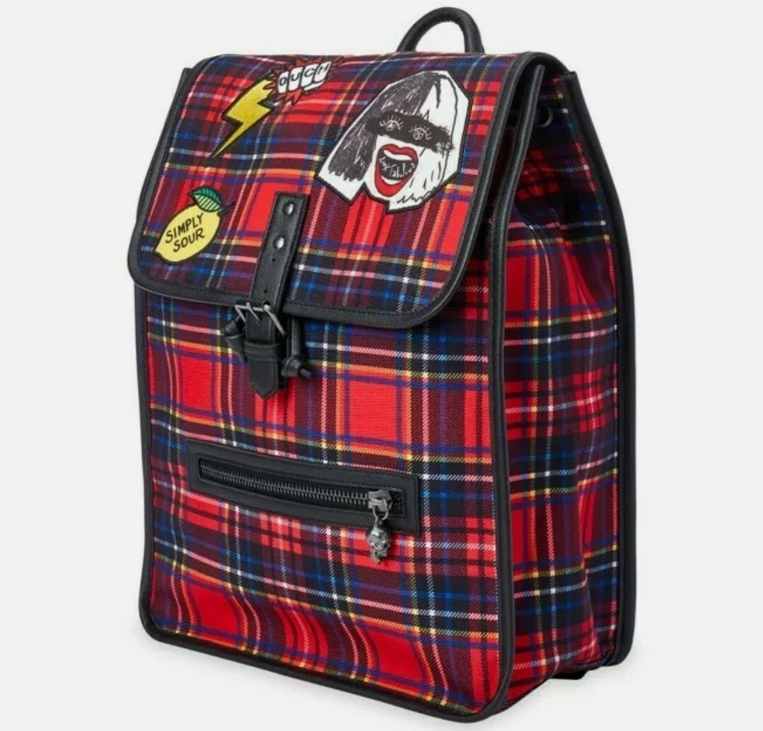 DisneyParks Backpack Cruella De Vil Plaid Full Size With 