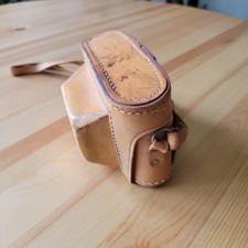 Vintage Graflex Brown Leather Camera Case 35mm
