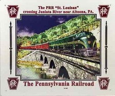 Pennsylvania Railroad Altoona Metal Sign 10"x12" PRR Train Sign USA Made