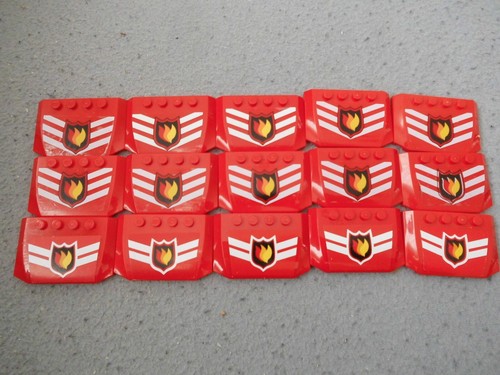 15x Lego Autodach 6x4 / 4x6 abgerundet Motorhaube Autoteile Feuerwehr