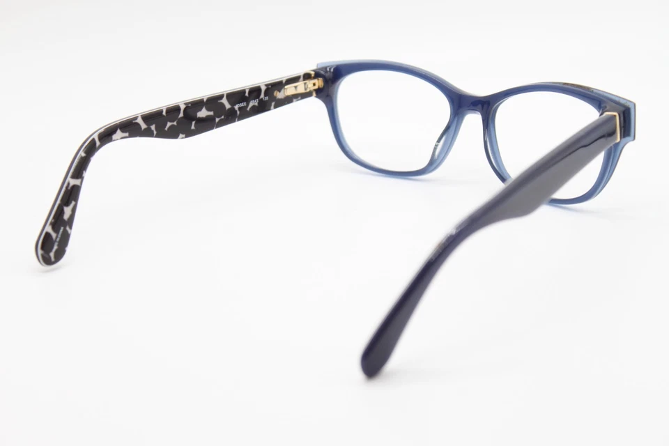 NOVO ÓCULOS KATE SPADE NEW YORK JOSEE 0S4T AZUL PRETO BRANCO AUTÊNTICO 50-15 - Imagem 3 de 4