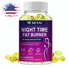 Night Time Fat Burner Supplement - Weight Loss Appetite Suppressant Detox 60 Cap