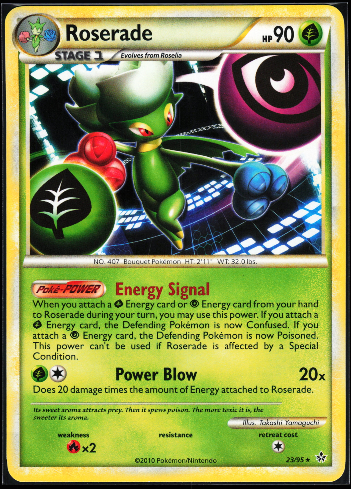 Pokemon Card - Roserade Unleashed 23/95 Rare