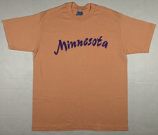 Minnesota T Shirt Vintage 90s Stedman Single Stitch Made in USA Mens Size XL