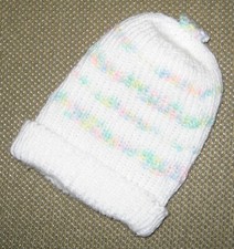 NEW Soft Cuddly Hand Knit Baby Cap