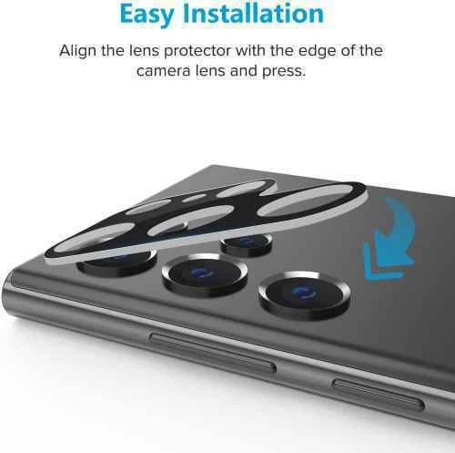 3x Protector de cámara de vidrio templado para Samsung Galaxy S25 Ultra S24 S23 Plus S22 Foto 4 de 4