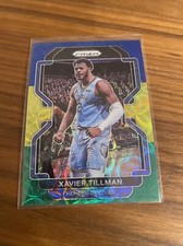 2021 Prizm Choice Xavier Tillman Blue Yellow Green BYG - #105