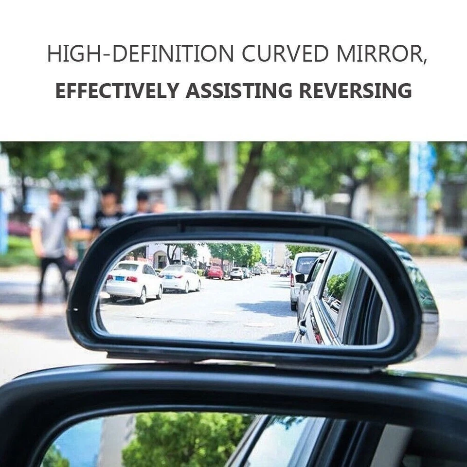 Car Blind Spot Mirror Auxiliary Mirror HD Glass Convex Auto Rear View Mirrors x1 Foto 2 de 4
