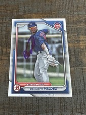 2024 Bowman Derniche Valdez Autographed Signed Auto Cubs Auto