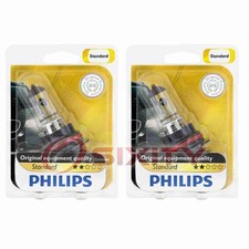 2 pc Philips High Low Beam Headlight Bulbs for Lincoln Continental Mark VII dq