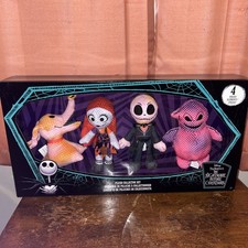 Disney Nightmare Before Christmas Plush Collector Set NEW