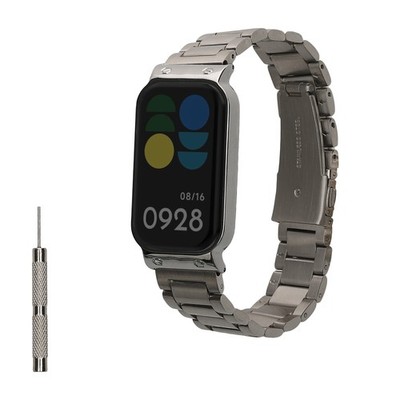 Edelstahl Uhrenarmband für Xiaomi Smart Band 8 Active Redmi Band 2 Armband