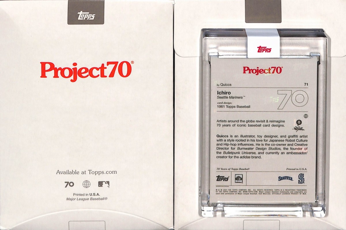 2021 TOPPS PROJECT 70 #71 1961 ICHIRO - SEATTLE MARINERS - QUICCS