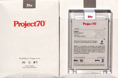 2021 TOPPS PROJECT 70 #71 1961 ICHIRO - SEATTLE MARINERS - QUICCS